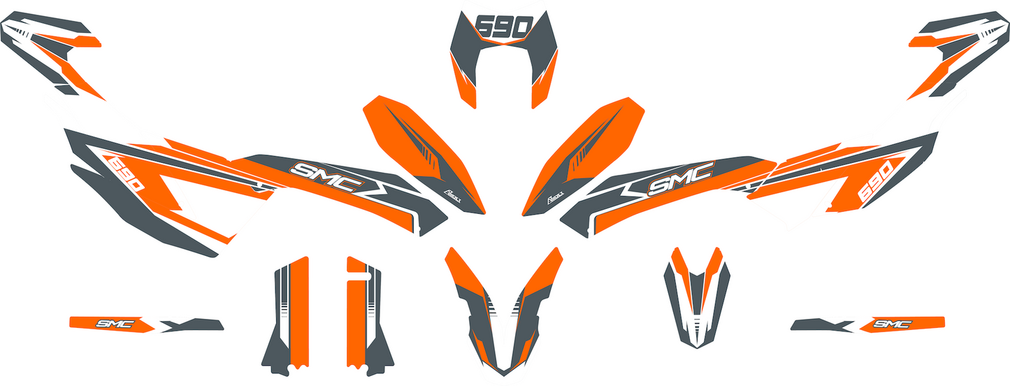 Grafiche perfetta per KTM 690 SMC-R- Classic Edizione