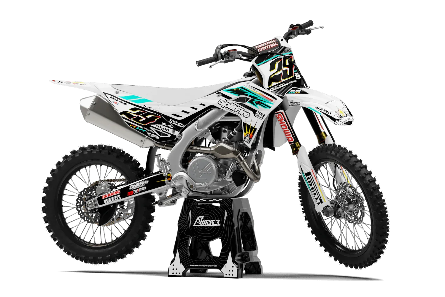 Graphics Kit suitable for Kawasaki KX - Clean Edition – Arider