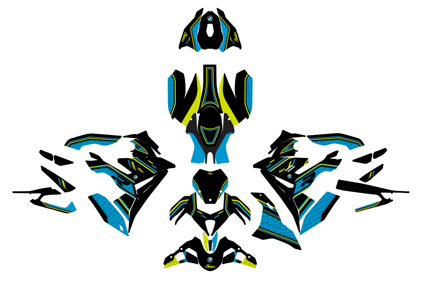 BMW S 1000 R Kit de pegatinas - Edición Icono