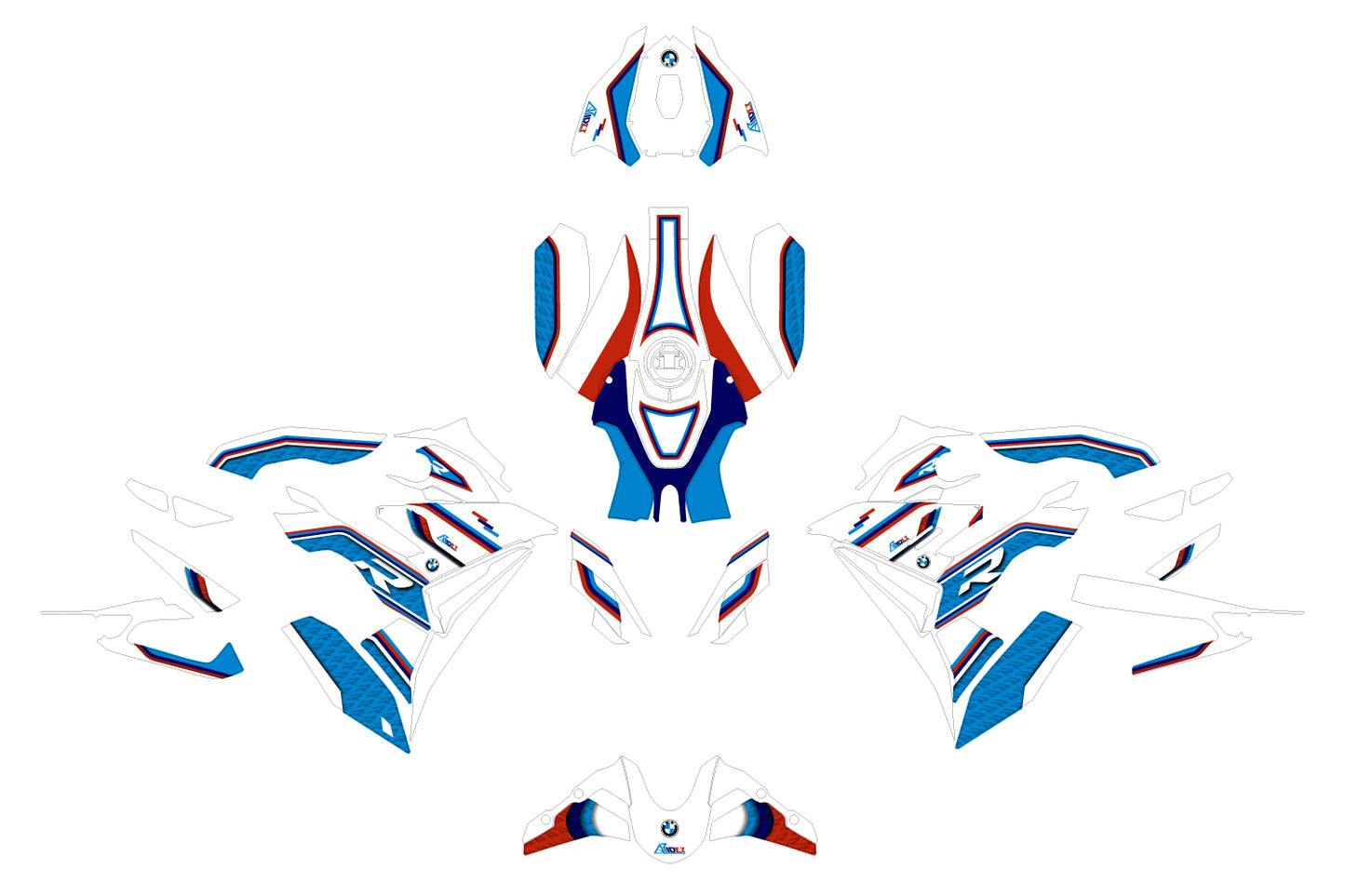 BMW S 1000 R Kit de pegatinas - Edición Icono