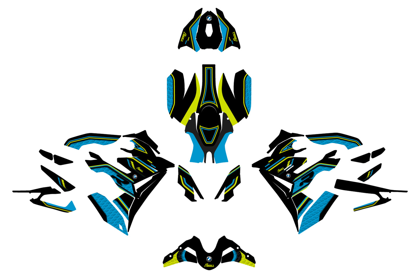 BMW S 1000 R Kit de pegatinas - Edición Icono