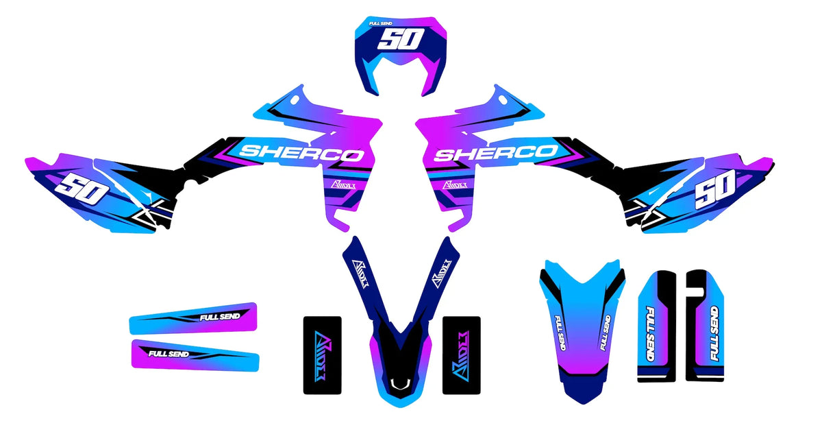 Dekor passend für Sherco 50 - Tone Edition - Arider