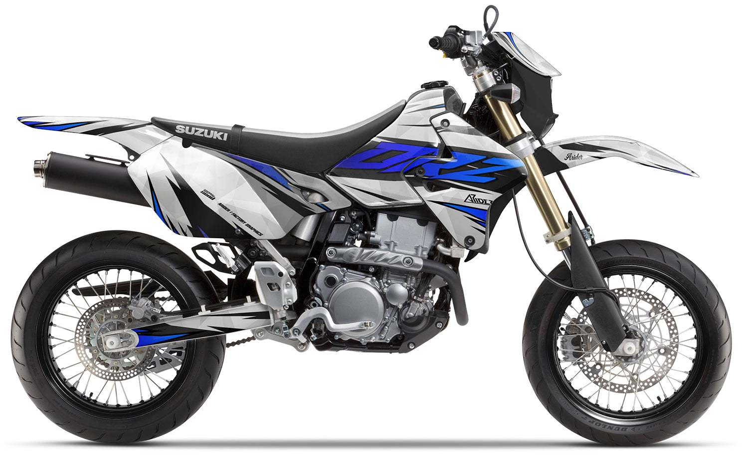 Dekor passend für Suzuki DRZ 400 - Wild Edition, Farbe Blau