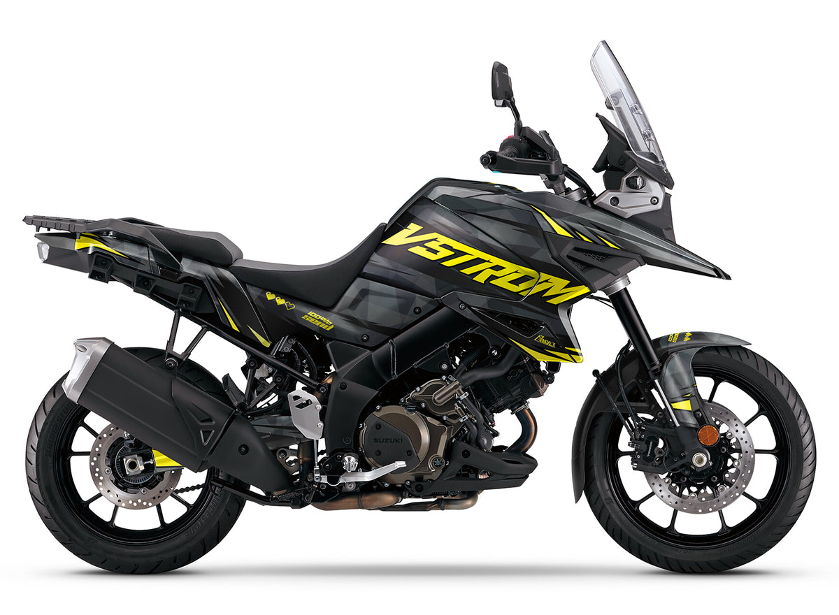 Dekor passend für Suzuki V-Strom 1050 - Wild Edition, Farbe Gelb