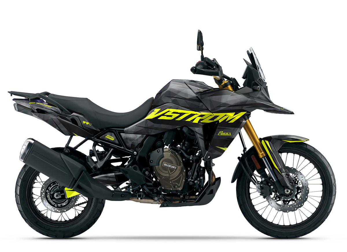 Dekor passend für Suzuki V-Strom 800 - Wild Edition, Farbe Gelb