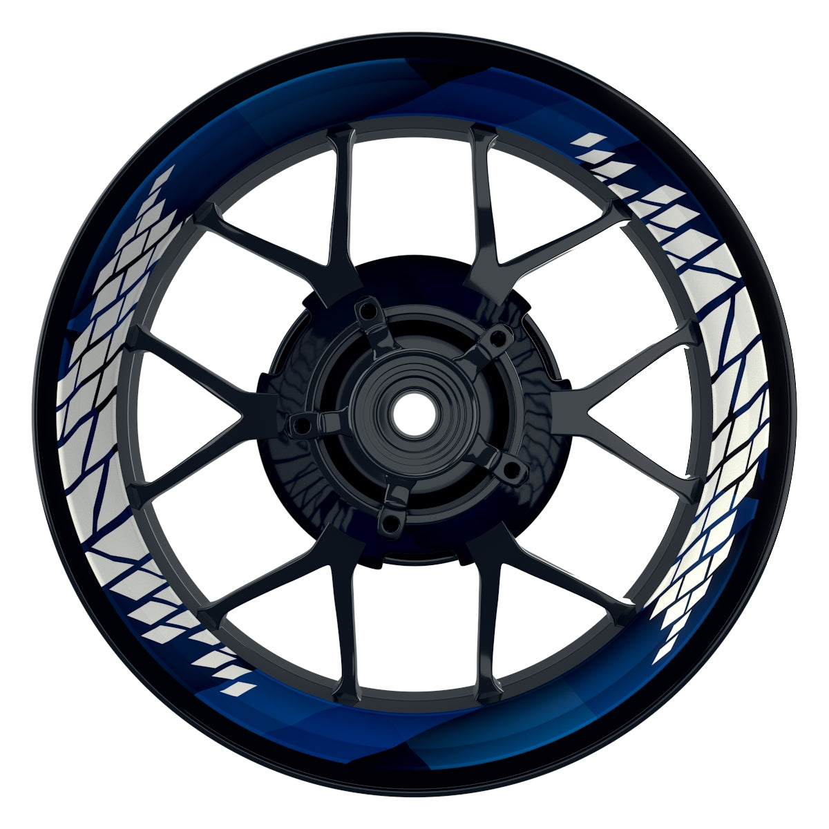 Felgenaufkleber Brixx Design Premium blau