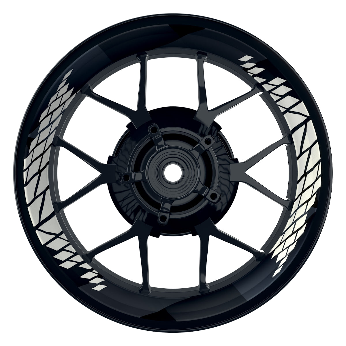 Felgenaufkleber Brixx Design Premium grau