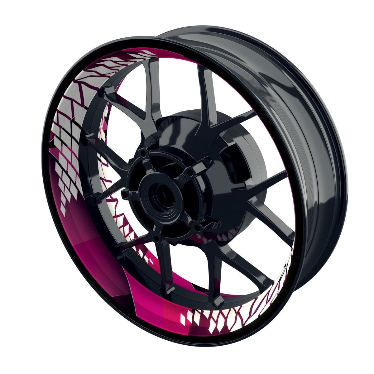 Felgenaufkleber Brixx Design Premium pink