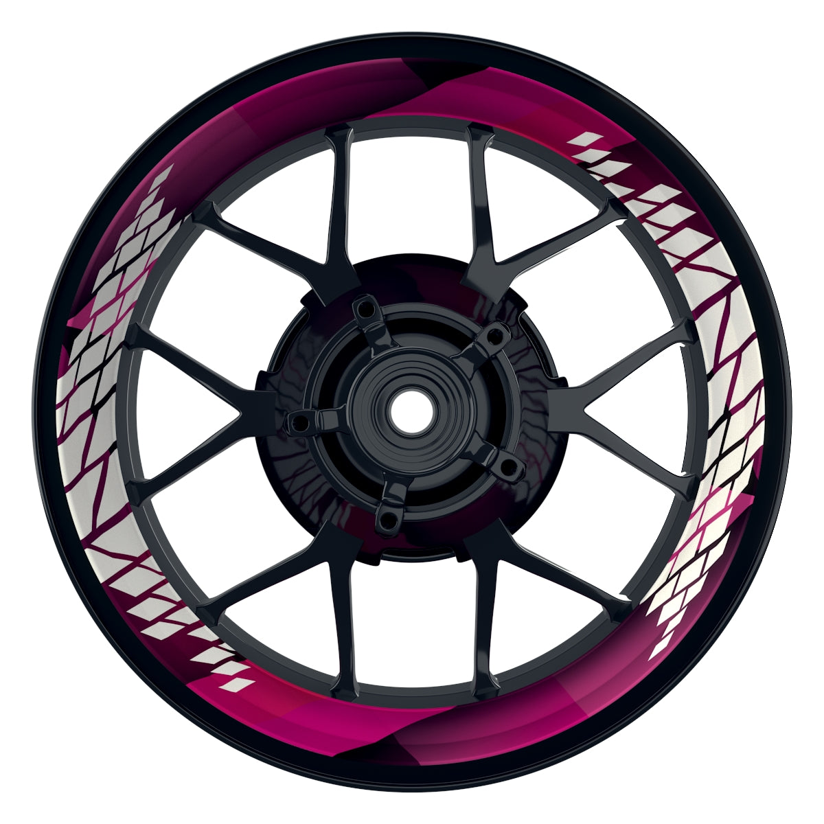 Felgenaufkleber Brixx Design Premium pink