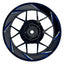 Felgenaufkleber Gyroscope Design Premium blau