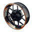 Felgenaufkleber Scattered Design Premium orange