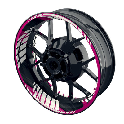 Felgenaufkleber Scattered Design Premium pink