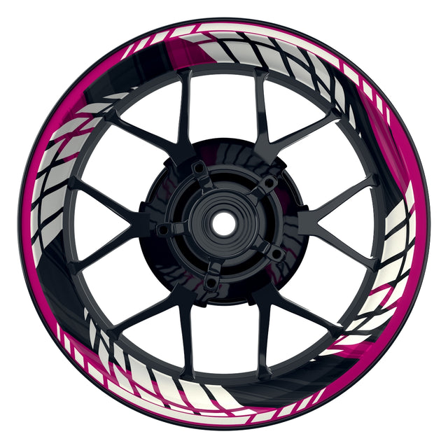 Felgenaufkleber Scattered Design Premium pink