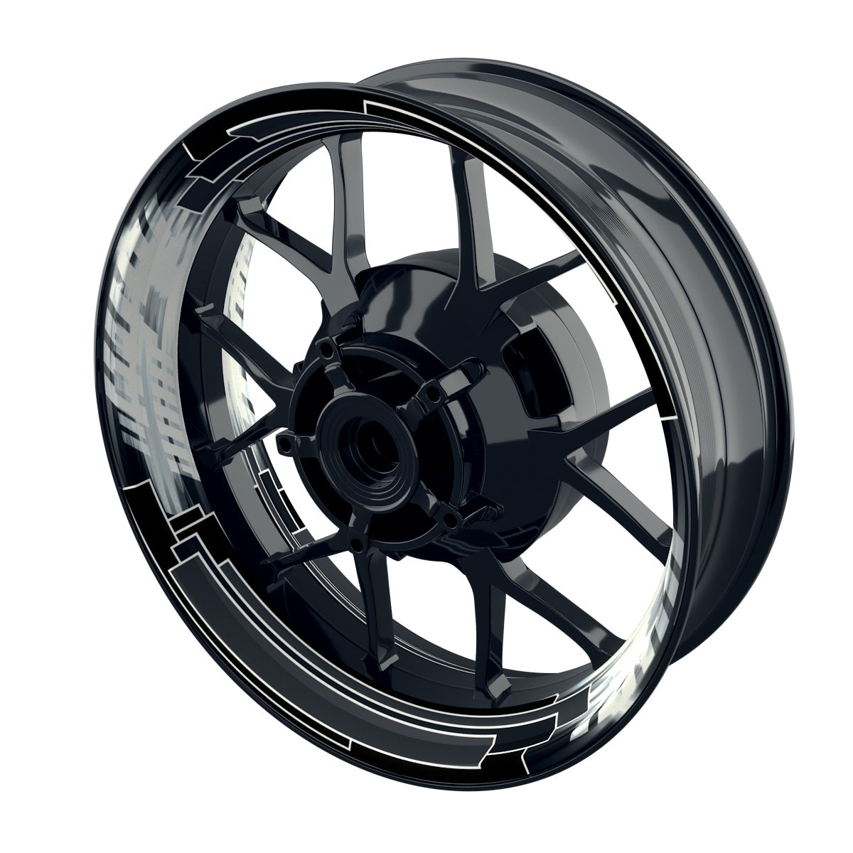 Felgenaufkleber Space Design Premium grau