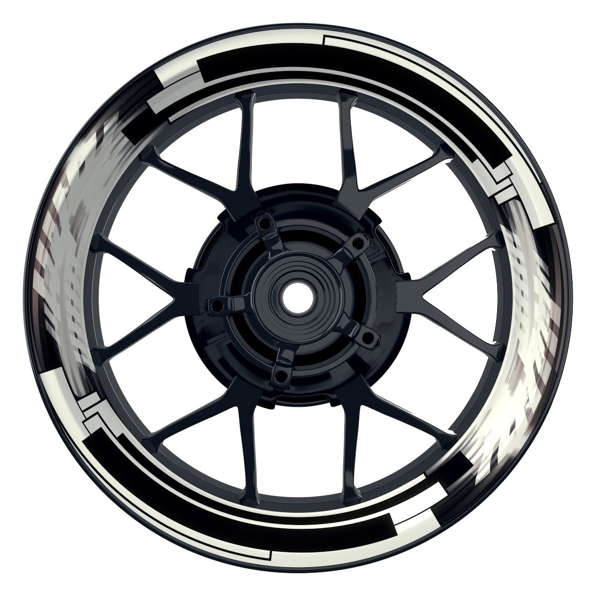 Felgenaufkleber Space Design Premium grau