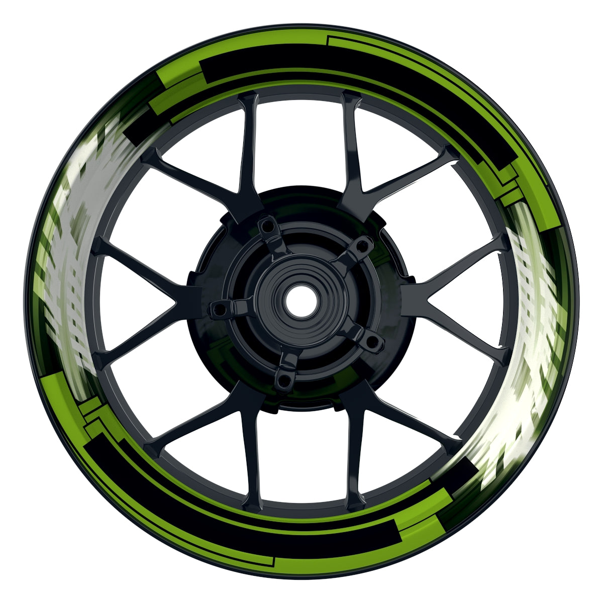 Felgenaufkleber Space Design Premium grün