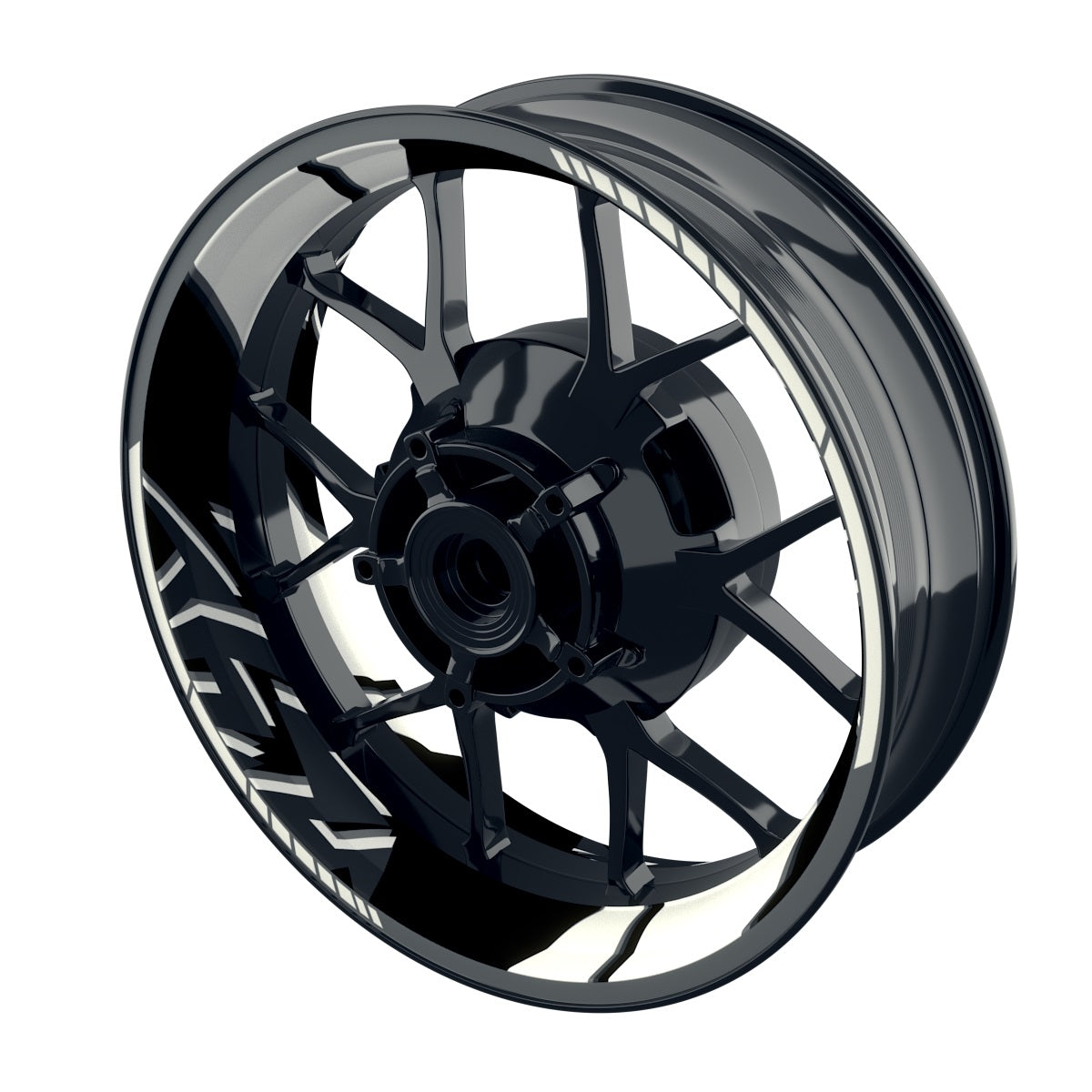 Felgenaufkleber Voyager Design Premium weiss