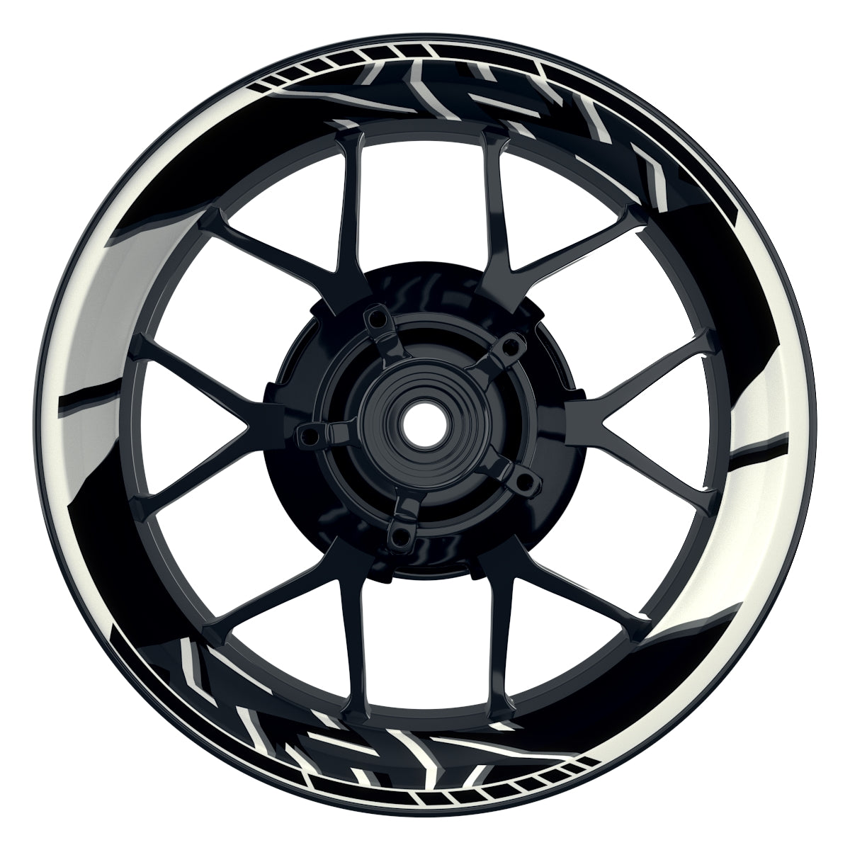 Felgenaufkleber Voyager Design Premium weiss