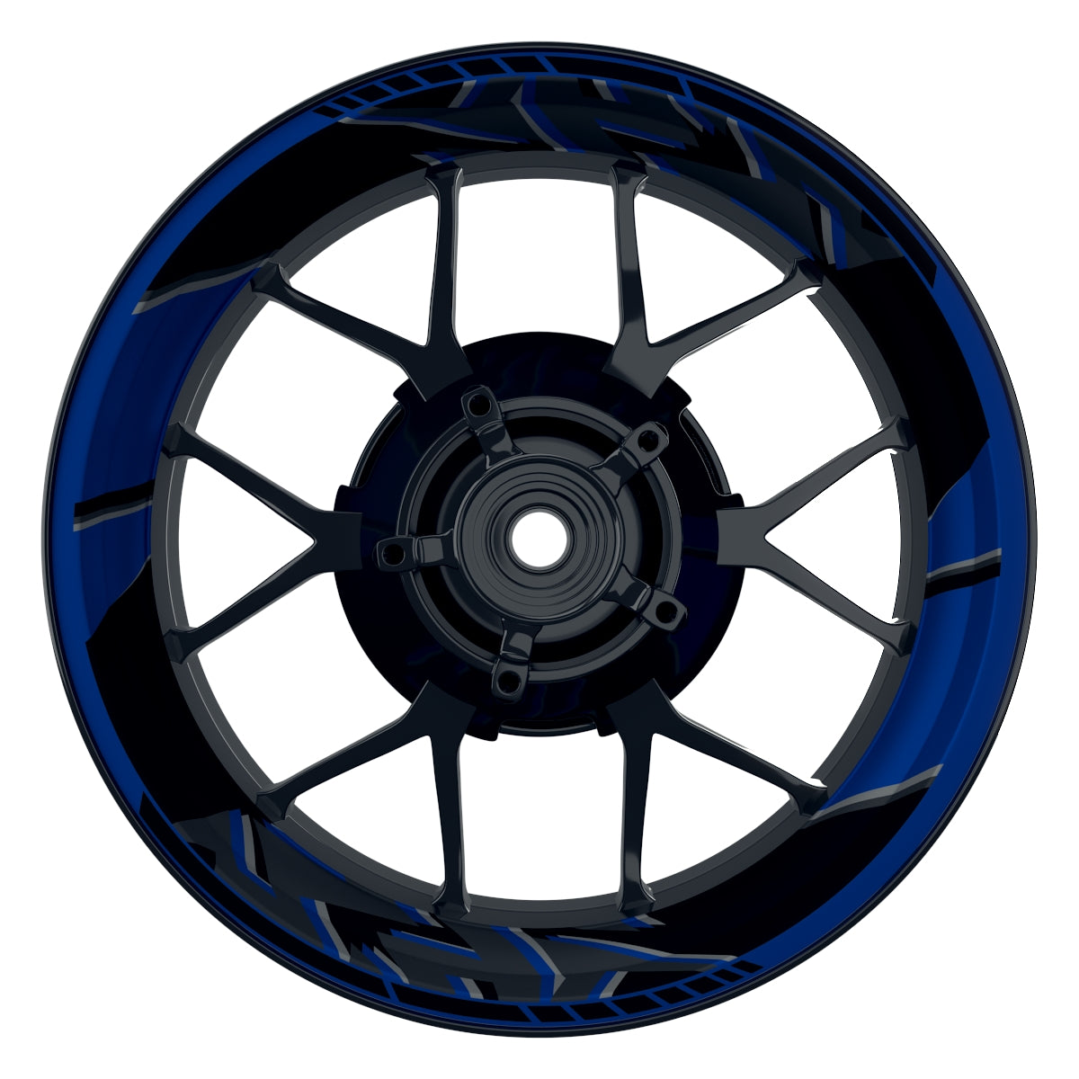 Felgenaufkleber Voyager Design Premium blau