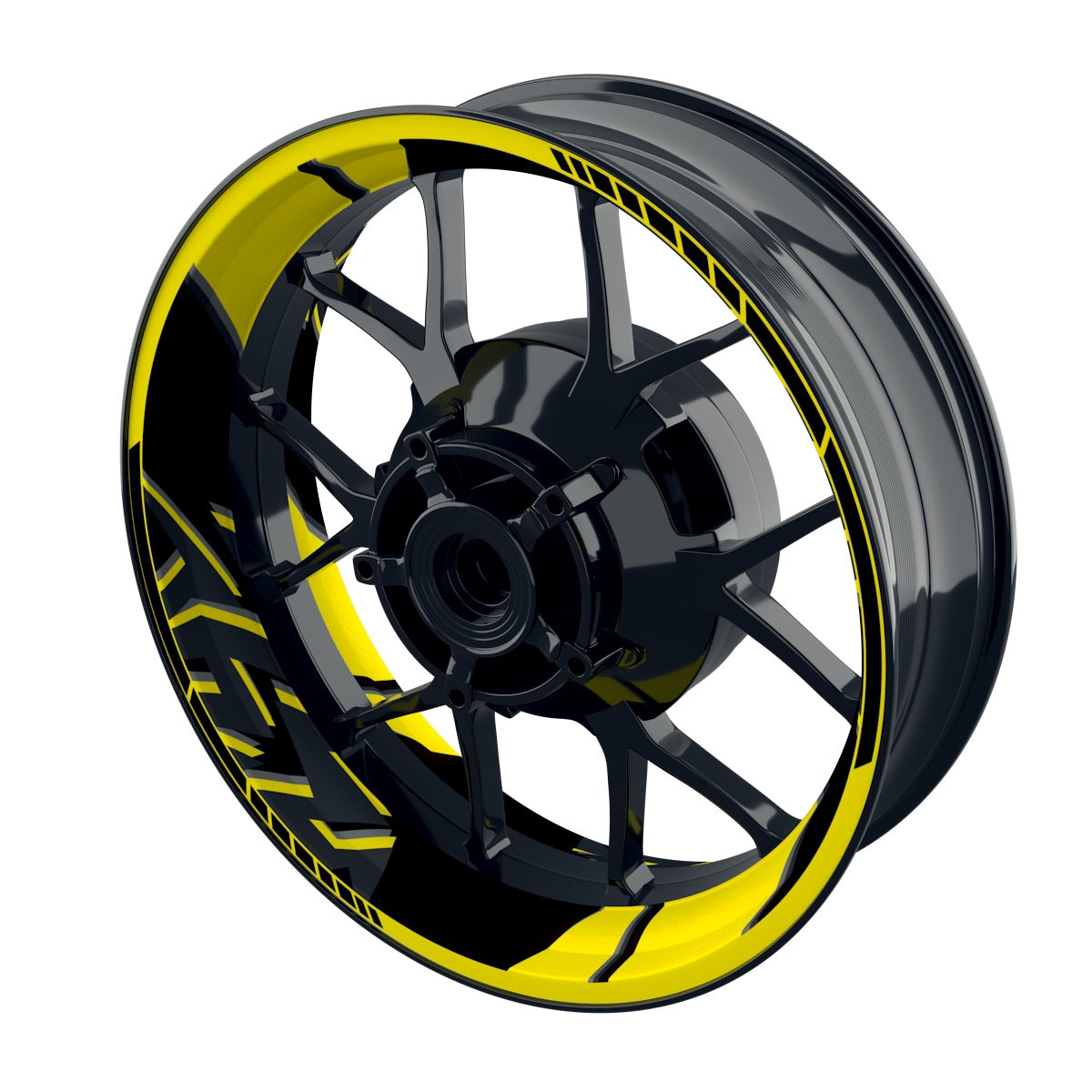 Felgenaufkleber Voyager Design Premium gelb