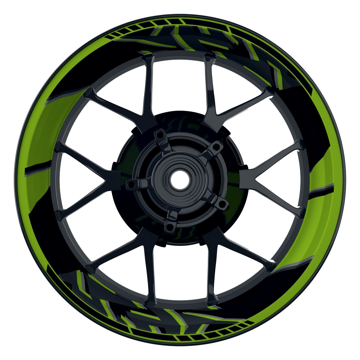 Felgenaufkleber Voyager Design Premium grün