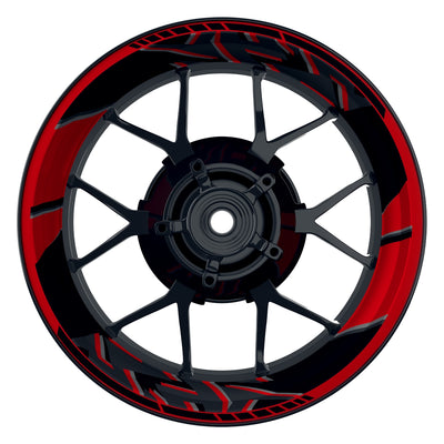 Felgenaufkleber Voyager Design Premium rot
