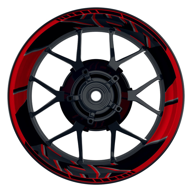 Felgenaufkleber Voyager Design Premium rot