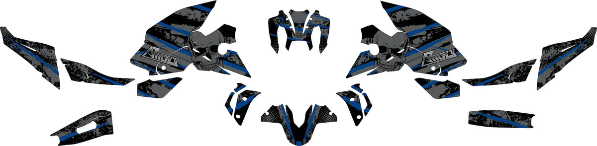 Dekor passend für Yamaha MT 07 - Skull Edition - Arider