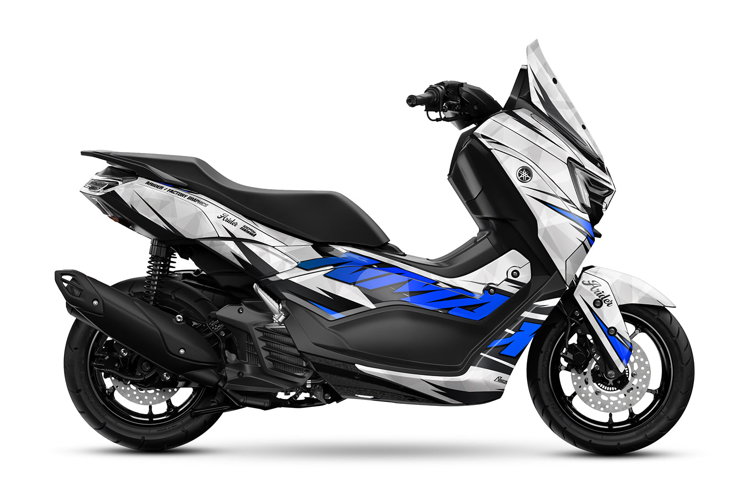 Dekor passend für Yamaha NMAX 125 - Wild Edition, Farbe Blau