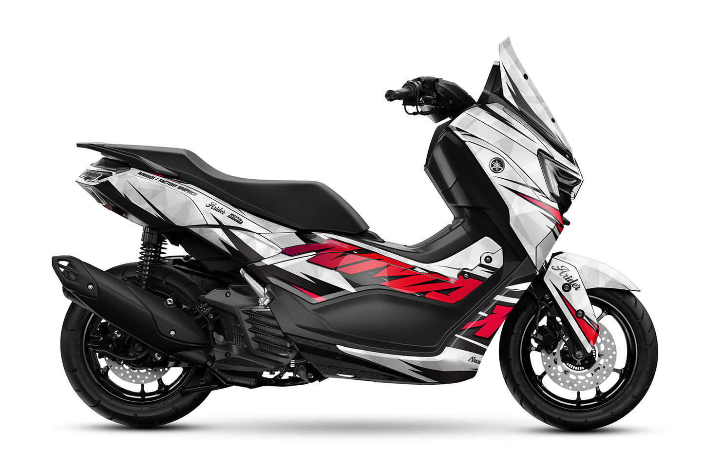 Dekor passend für Yamaha NMAX 125 - Wild Edition, Farbe Rot