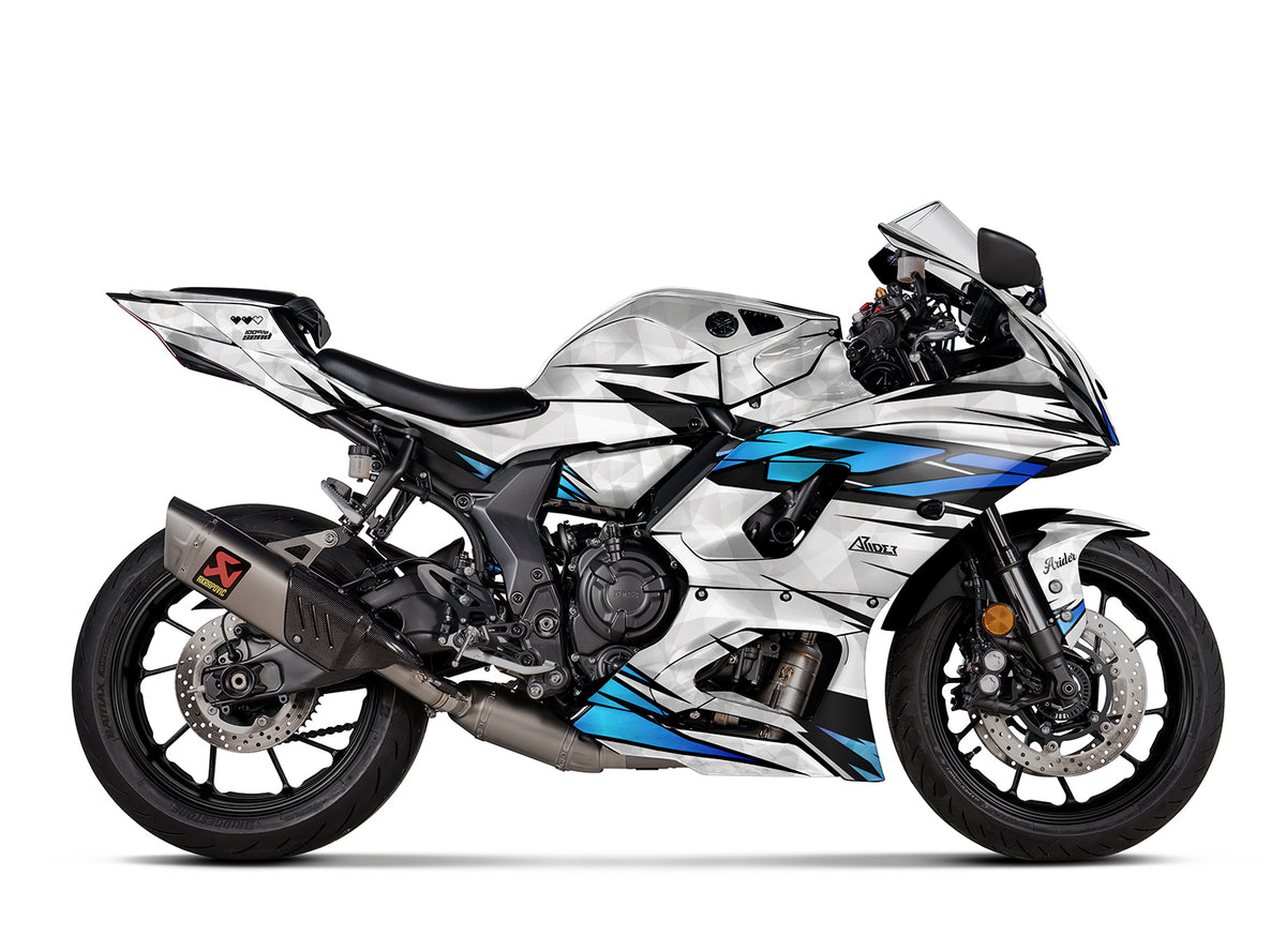 Dekor passend für Yamaha R7 - Wild Edition, Farbe Blau, Baujahr 2021-2025
