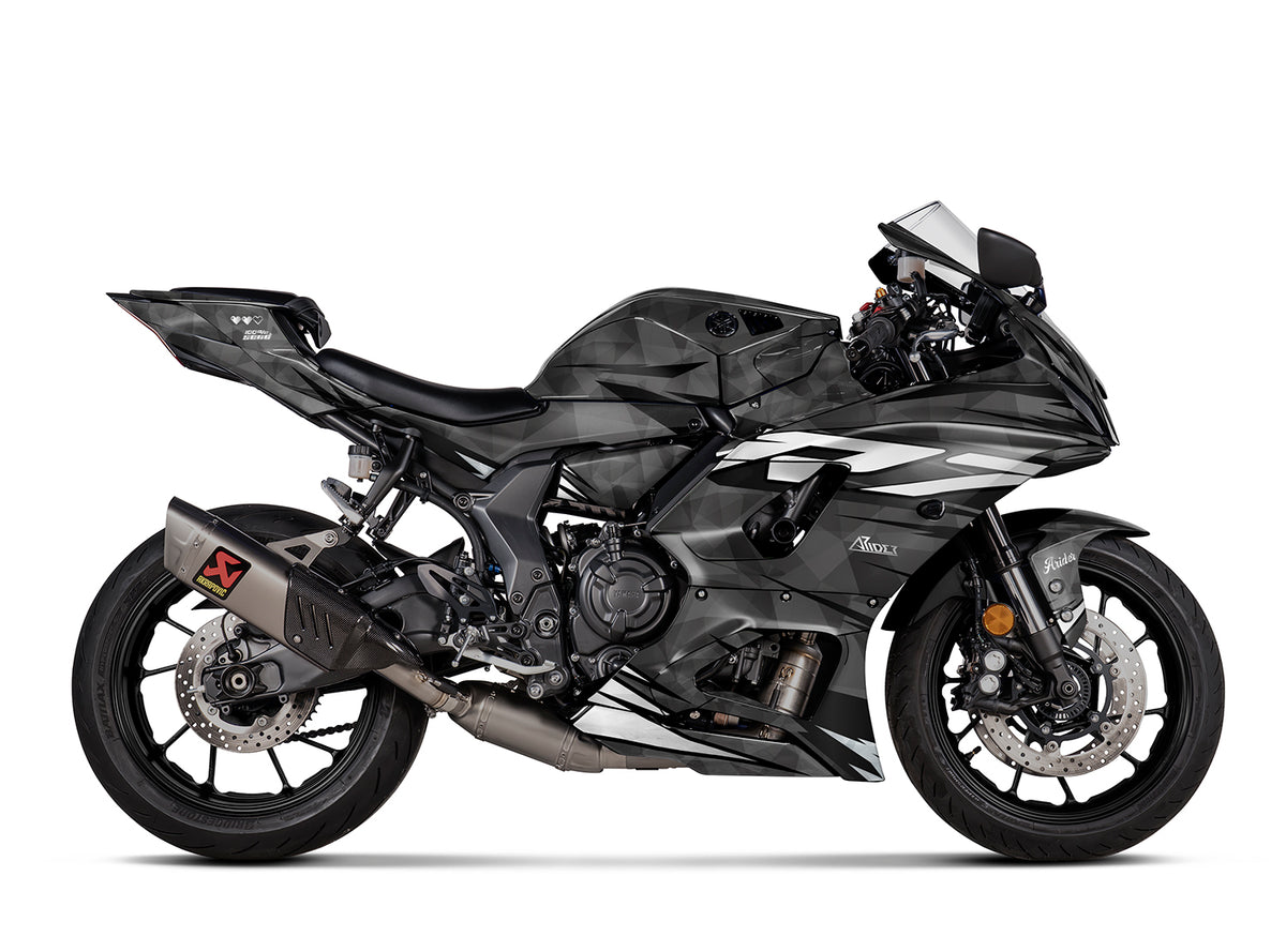 Dekor passend für Yamaha R7 - Wild Edition, Farbe Schwarz, Baujahr 2021-2025