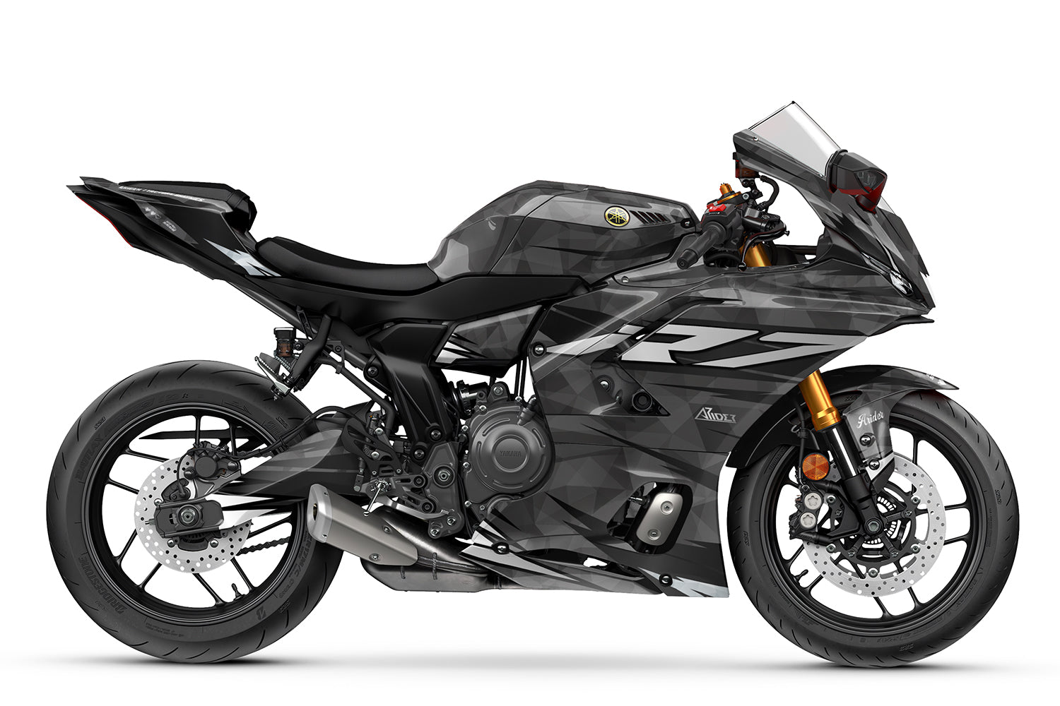 Dekor passend für Yamaha R7 - Wild Edition, Farbe Schwarz