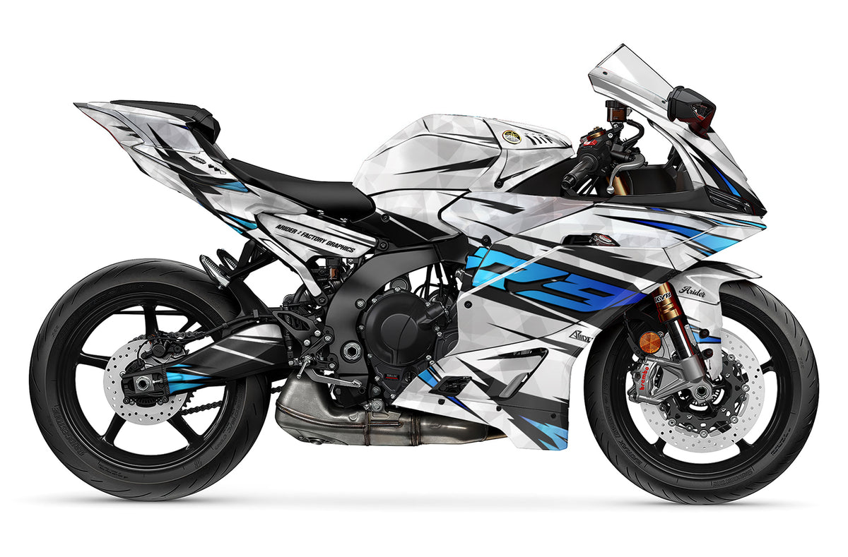 Dekor passend für Yamaha R9 - Wild Edition, Farbe Blau