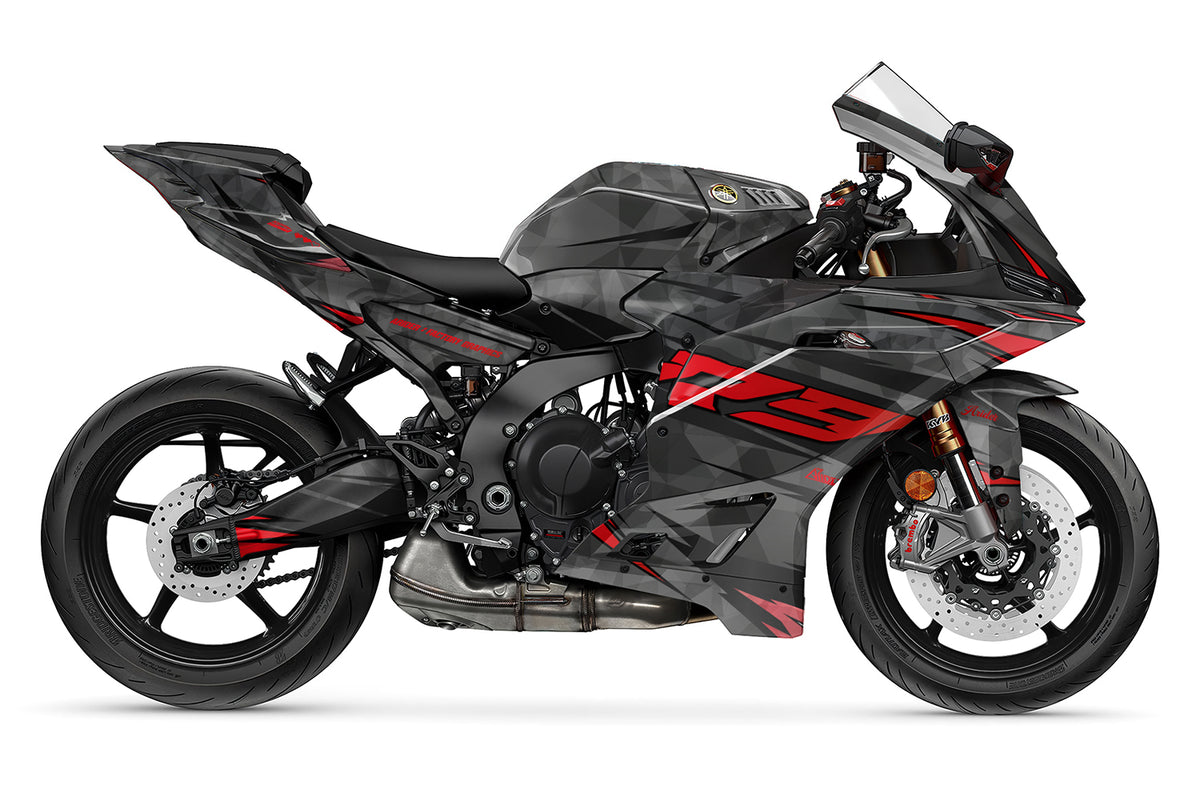 Dekor passend für Yamaha R9 - Wild Edition, Farbe Rot