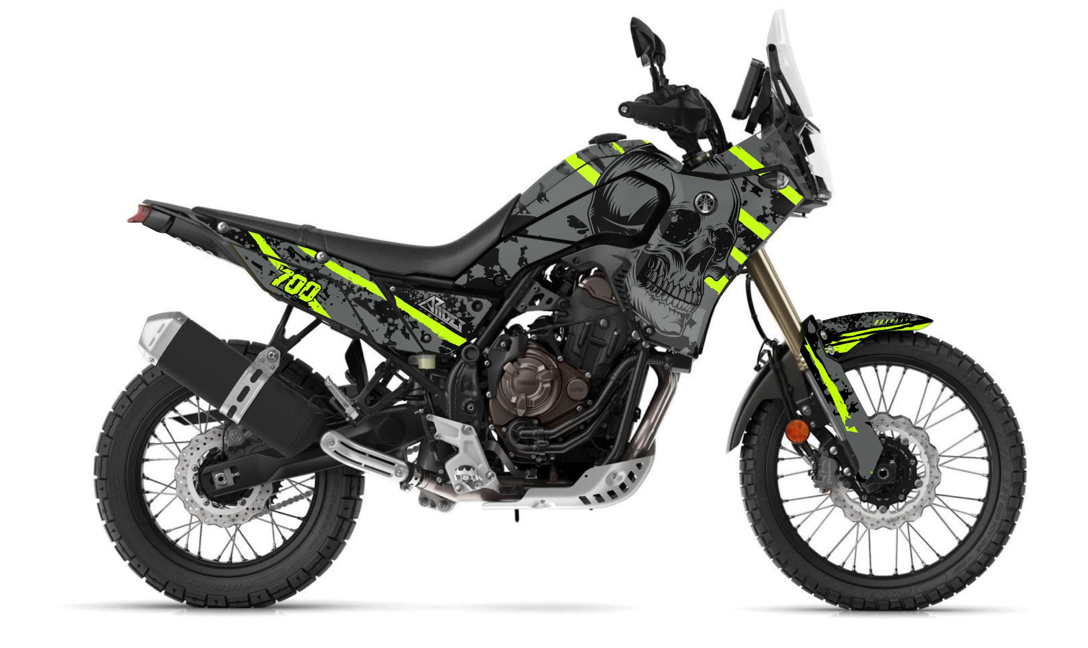 Graphics Kit suitable for Yamaha Tenere 700 - Skull Edition