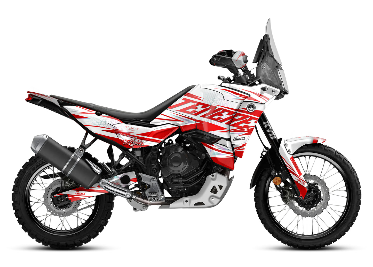 Dekor passend für Yamaha Tenere 700 World Raid - Peak Edition, Farbe Rot