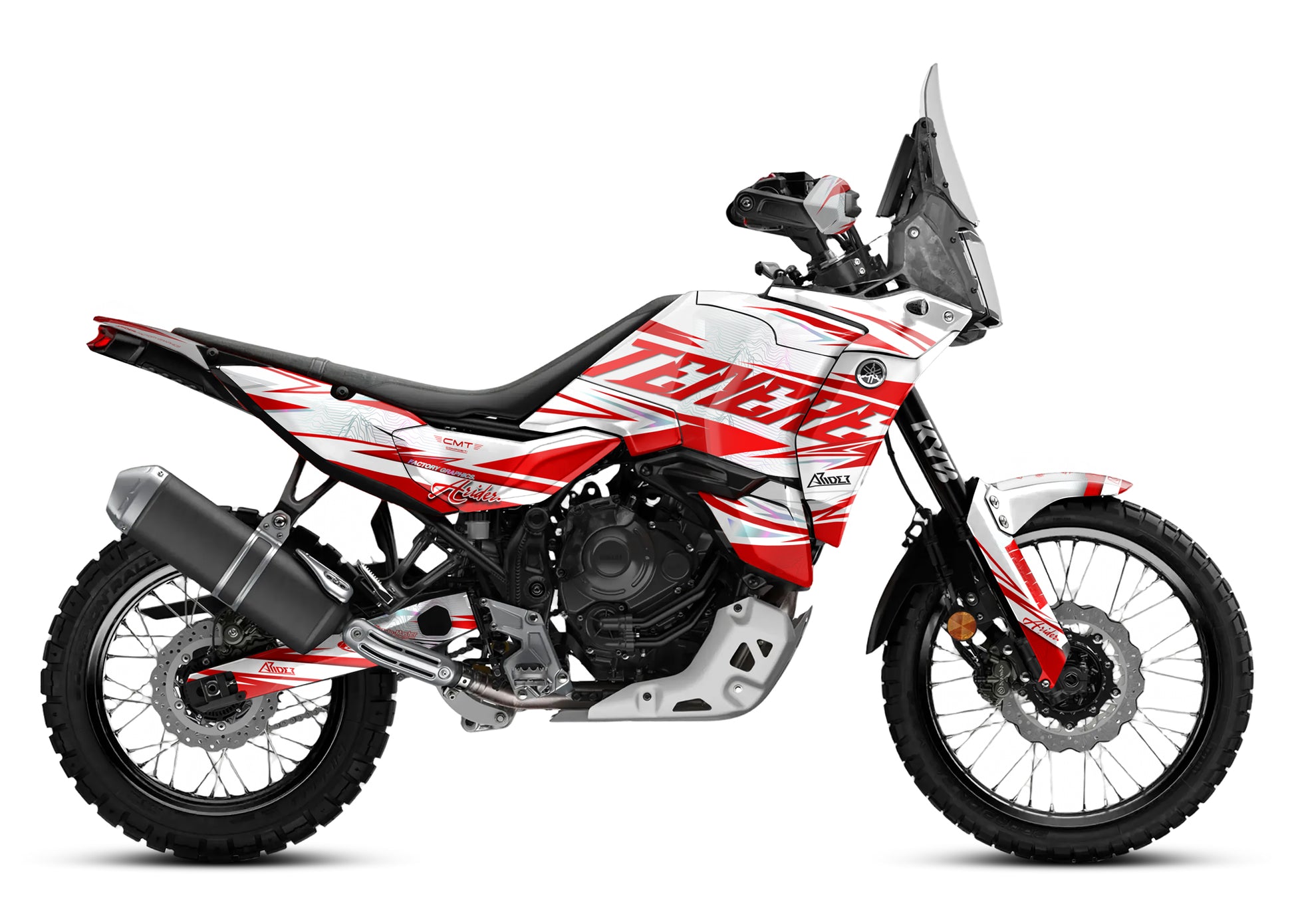 Dekor passend für Yamaha Tenere 700 World Raid - Peak Edition, Farbe Rot