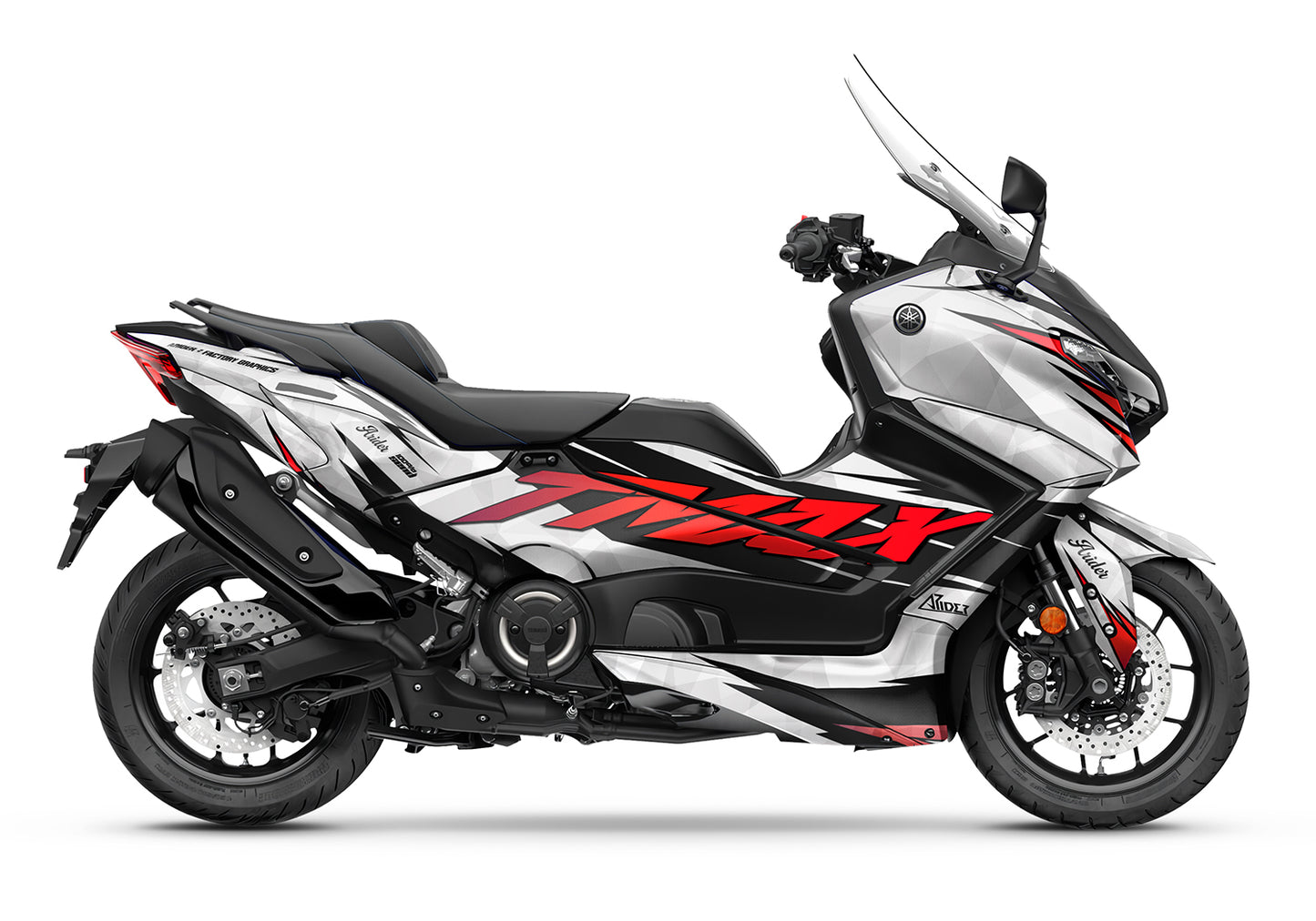 Dekor passend für Yamaha TMAX 560 - Wild Edition, Farbe Rot