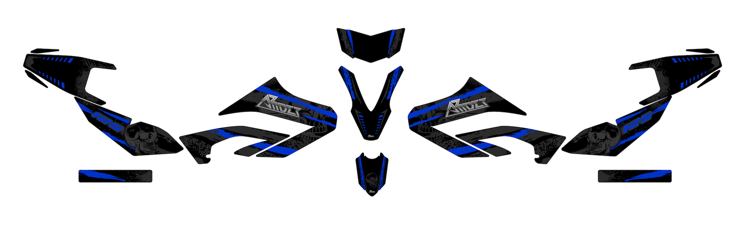 Grafiche perfetta per Yamaha WR 125 X- Skull Edizione