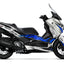 Dekor passend für Yamaha XMAX 125 / 300 - Wild Edition, Farbe Blau