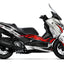 Dekor passend für Yamaha XMAX 125 / 300 - Wild Edition, Farbe Rot