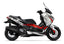 Dekor passend für Yamaha XMAX 125 / 300 - Wild Edition, Farbe Rot