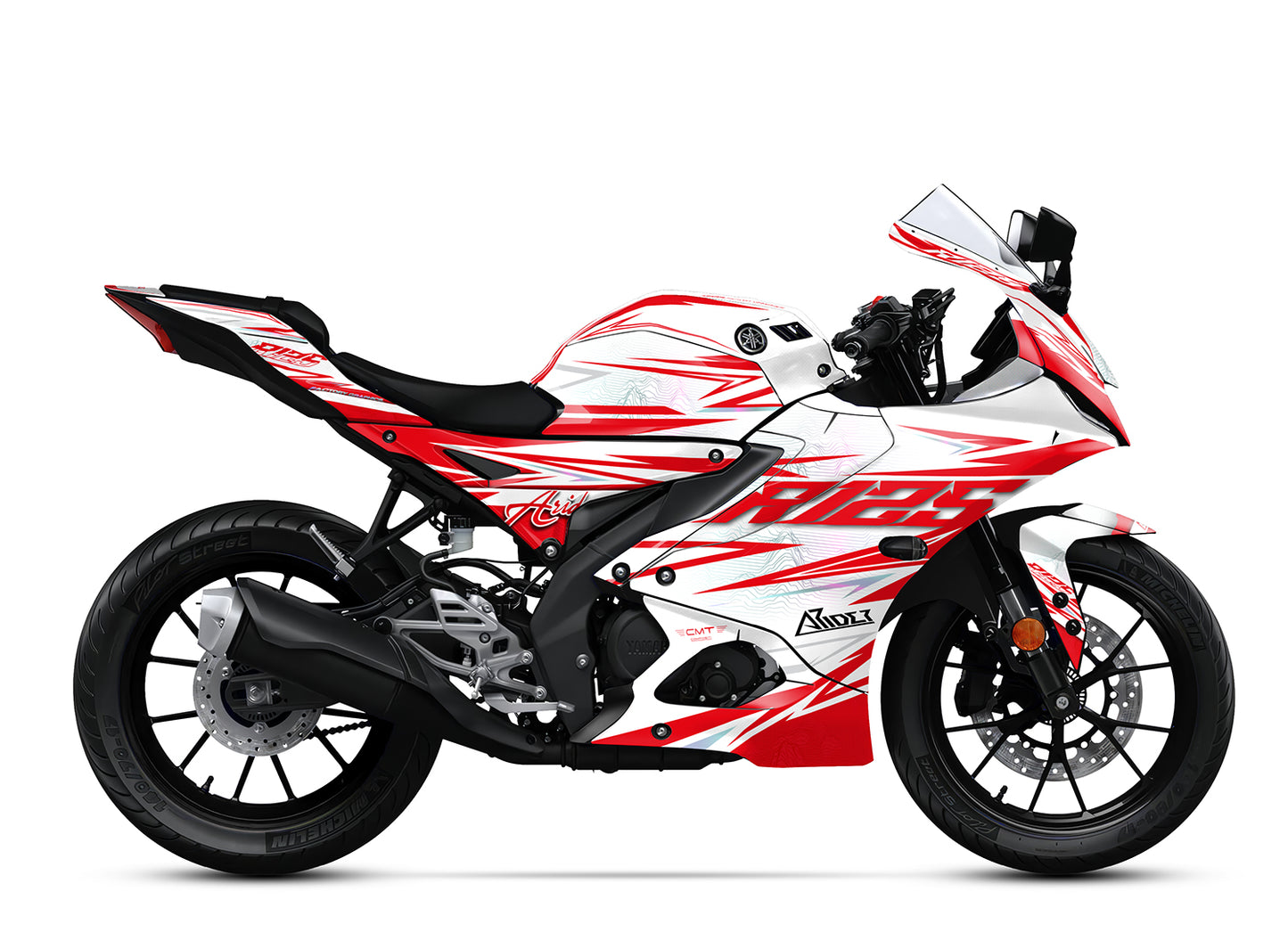 Kit grafiche adatto per Yamaha YZF R125 - Edizione Peak
