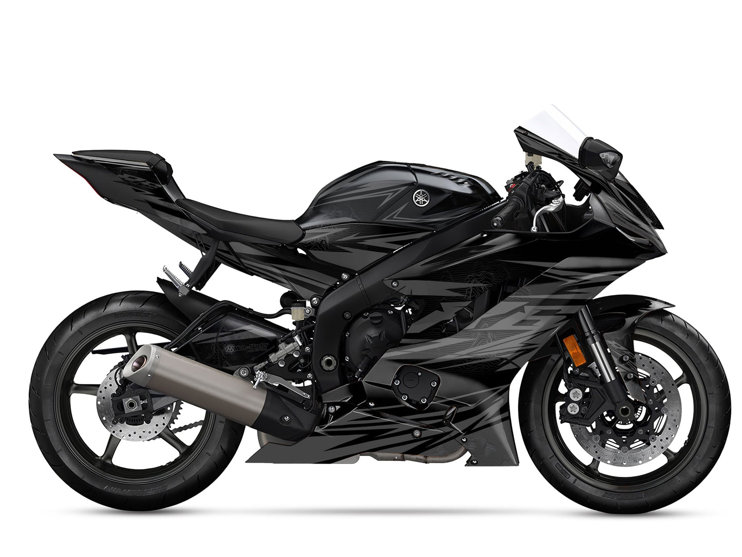 Dekor passend für Yamaha R6 - Peak Edition, Farbe Grau