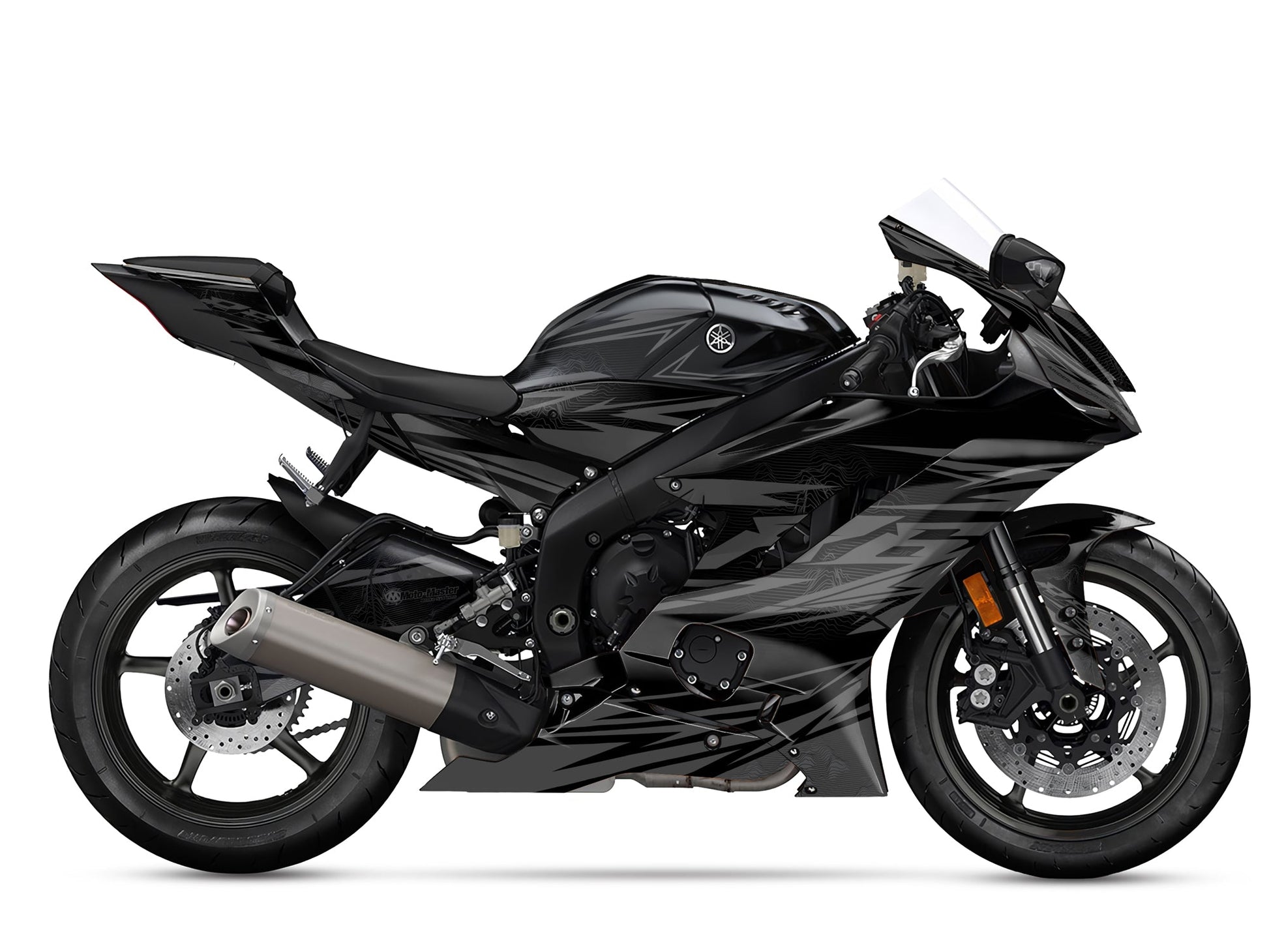 Dekor passend für Yamaha R6 - Peak Edition, Farbe Grau