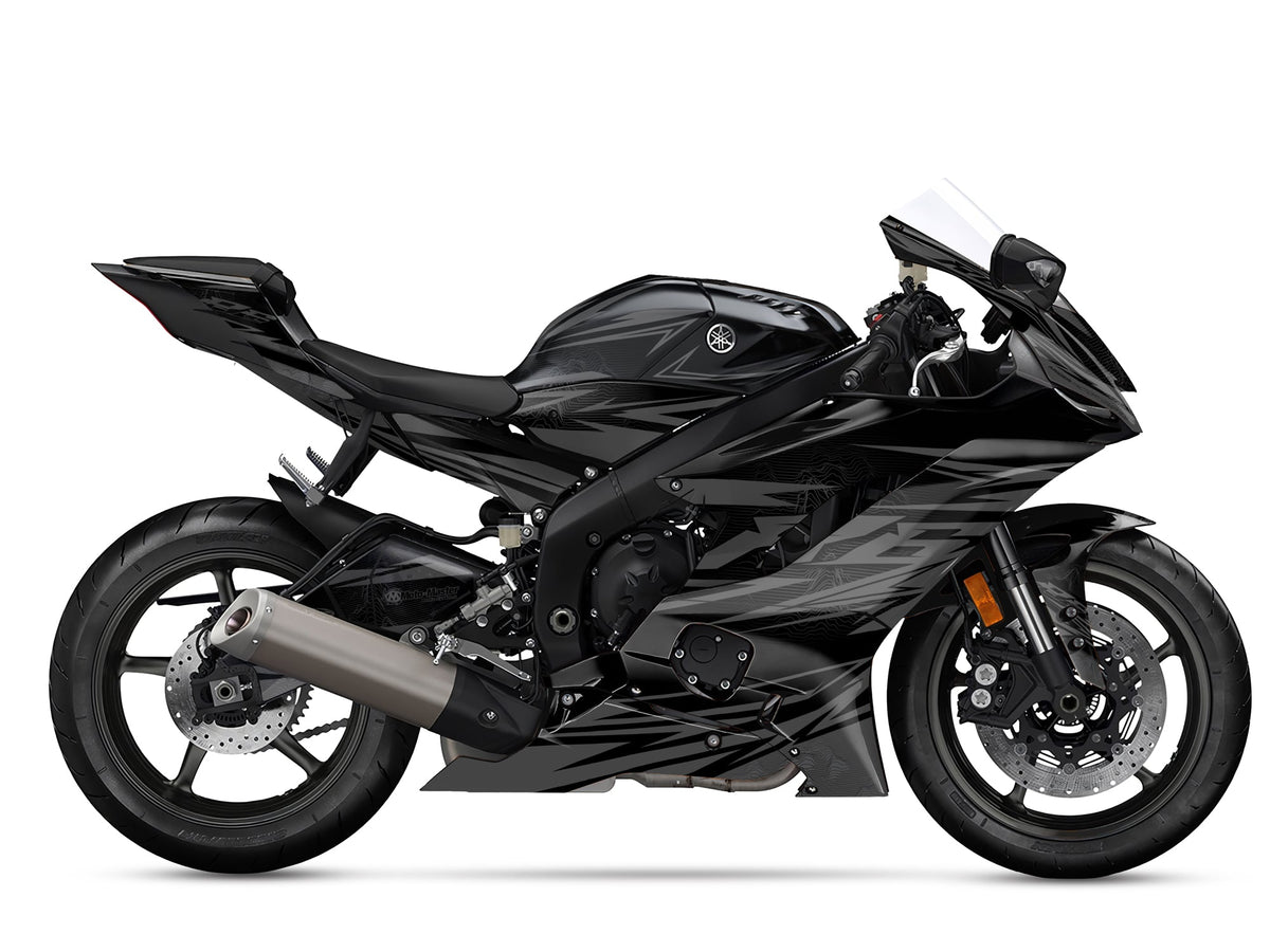 Dekor passend für Yamaha R6 - Peak Edition, Farbe Grau