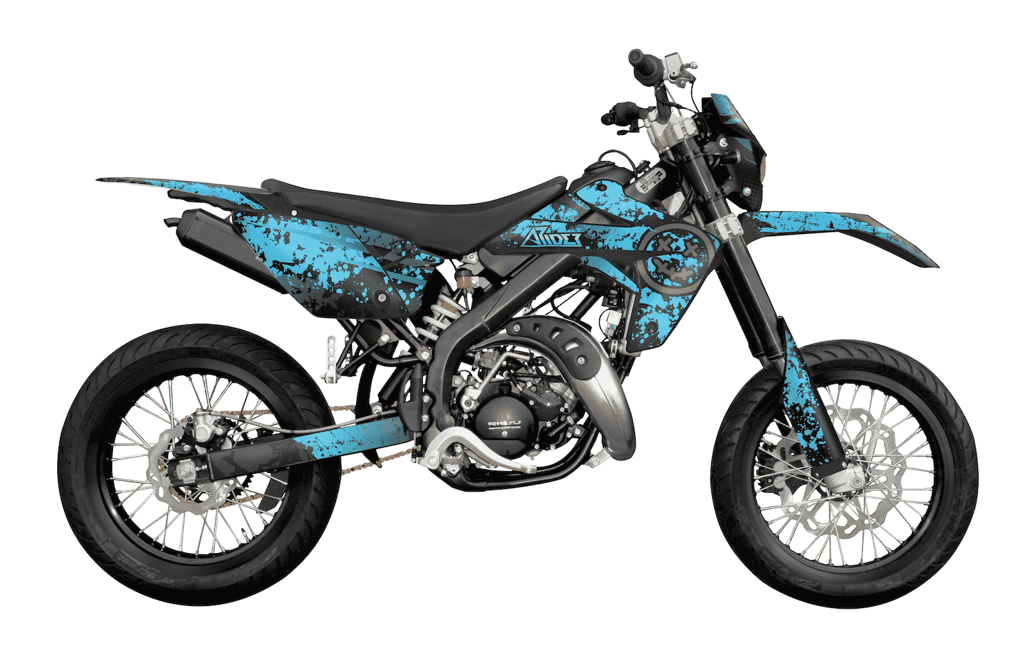 Kit Déco semi perso RIEJU MRT 50cc blue 80 – Impact Racing Design