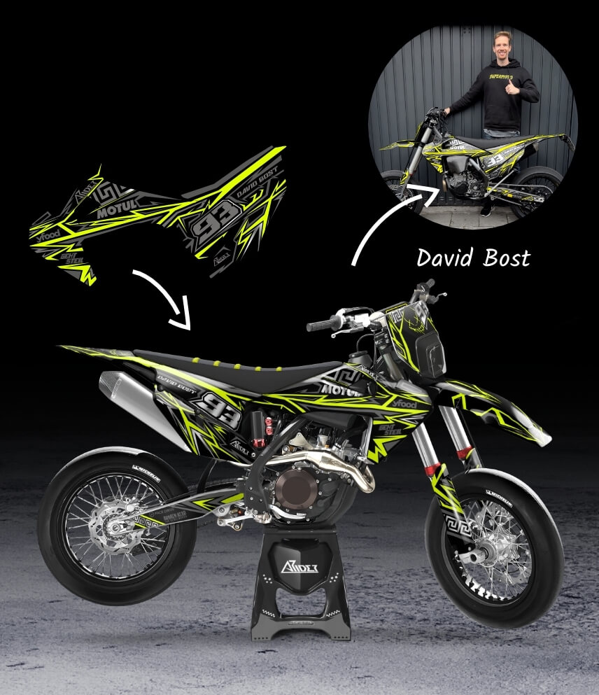 Motorrad Dekor selber erstellen (Supermoto, MX, Naked Bikes )